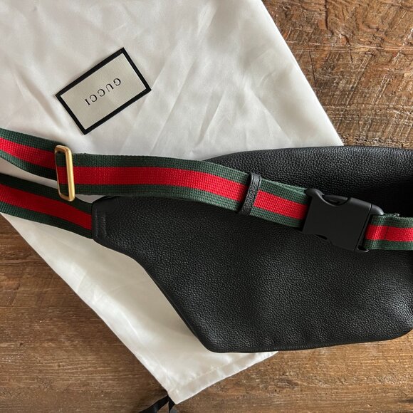*SOLD* GUCCI Unisex Classic Logo Beltbag / bodybag - Black - Picture 6 of 9